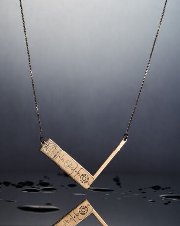 Colier AMAVI, Aur Alb 14K